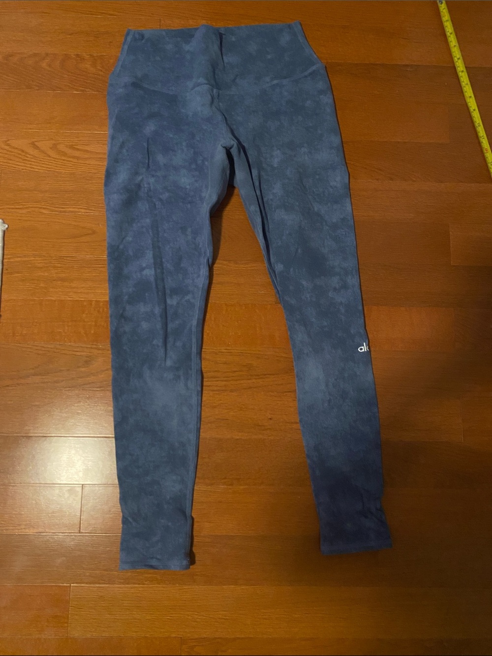 ALO Yoga “Acid washed” Blue Leggings